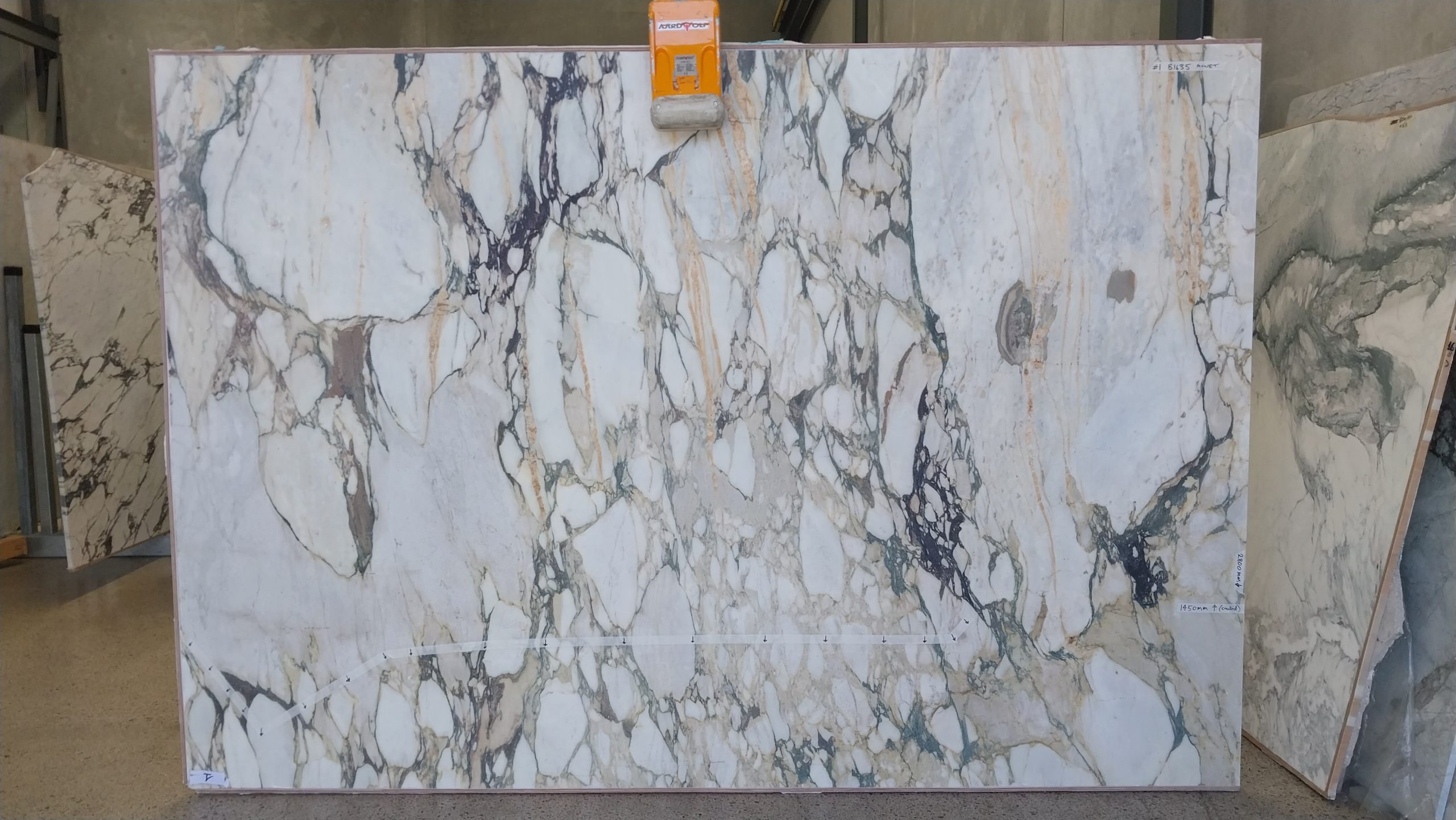 Worldstone Monet B1635 Slab #1 (cracked)