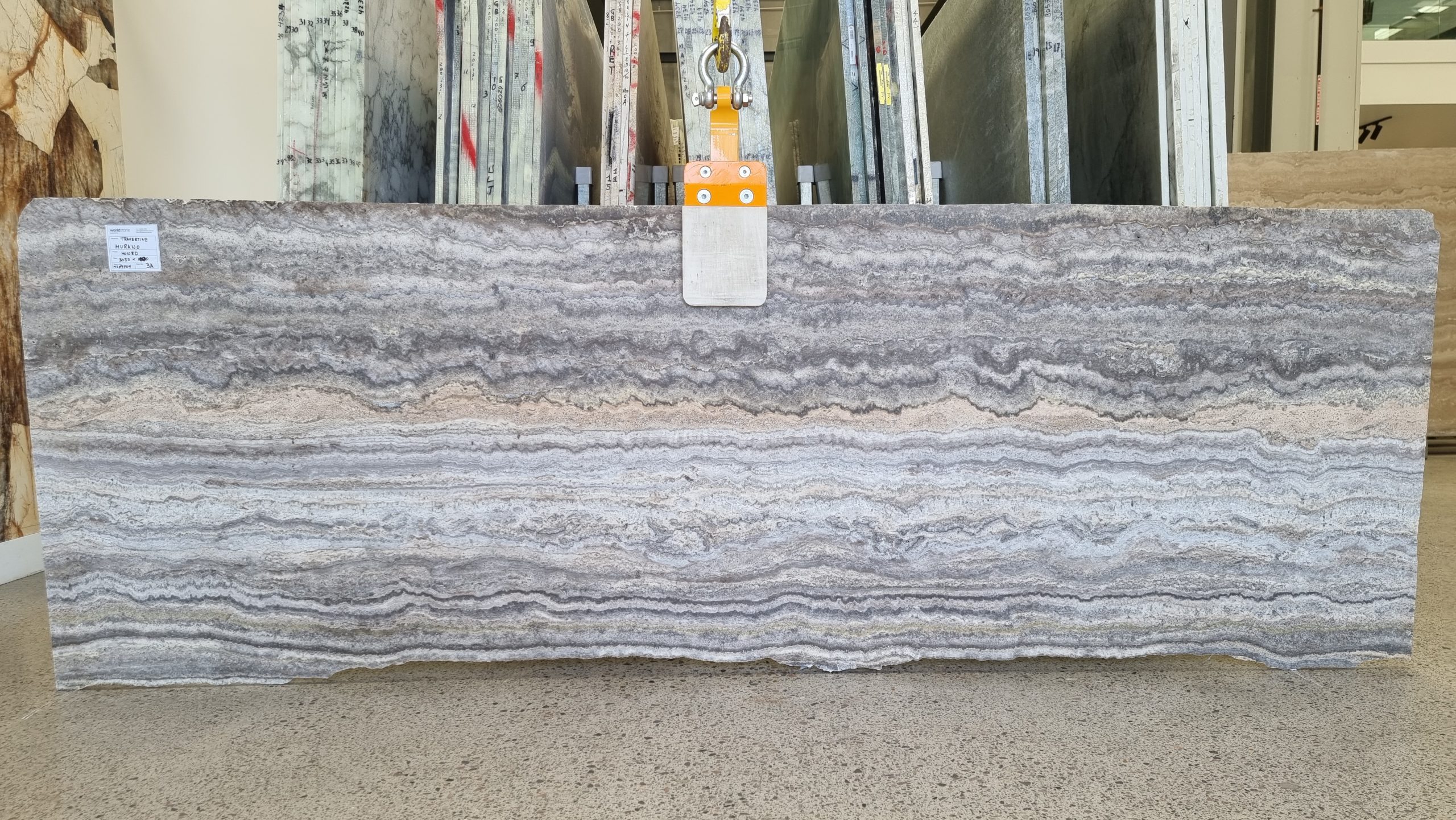 Worldstone Travertine Murano Batch #MS79704. Slab #3A