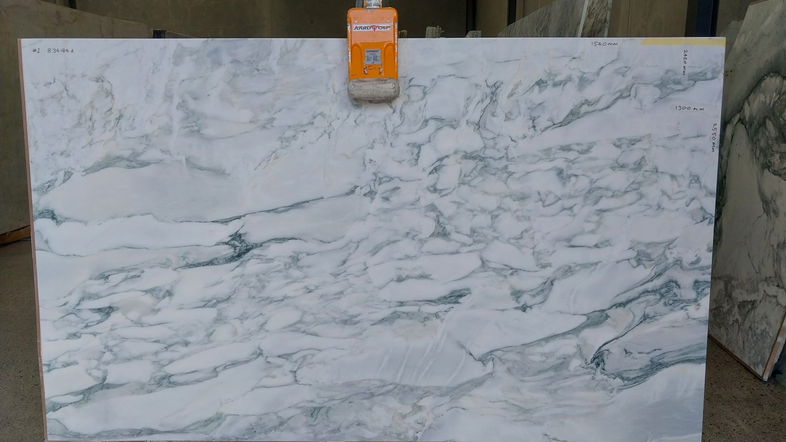 Worldstone Calacatta Verde Batch 34184A slab #1